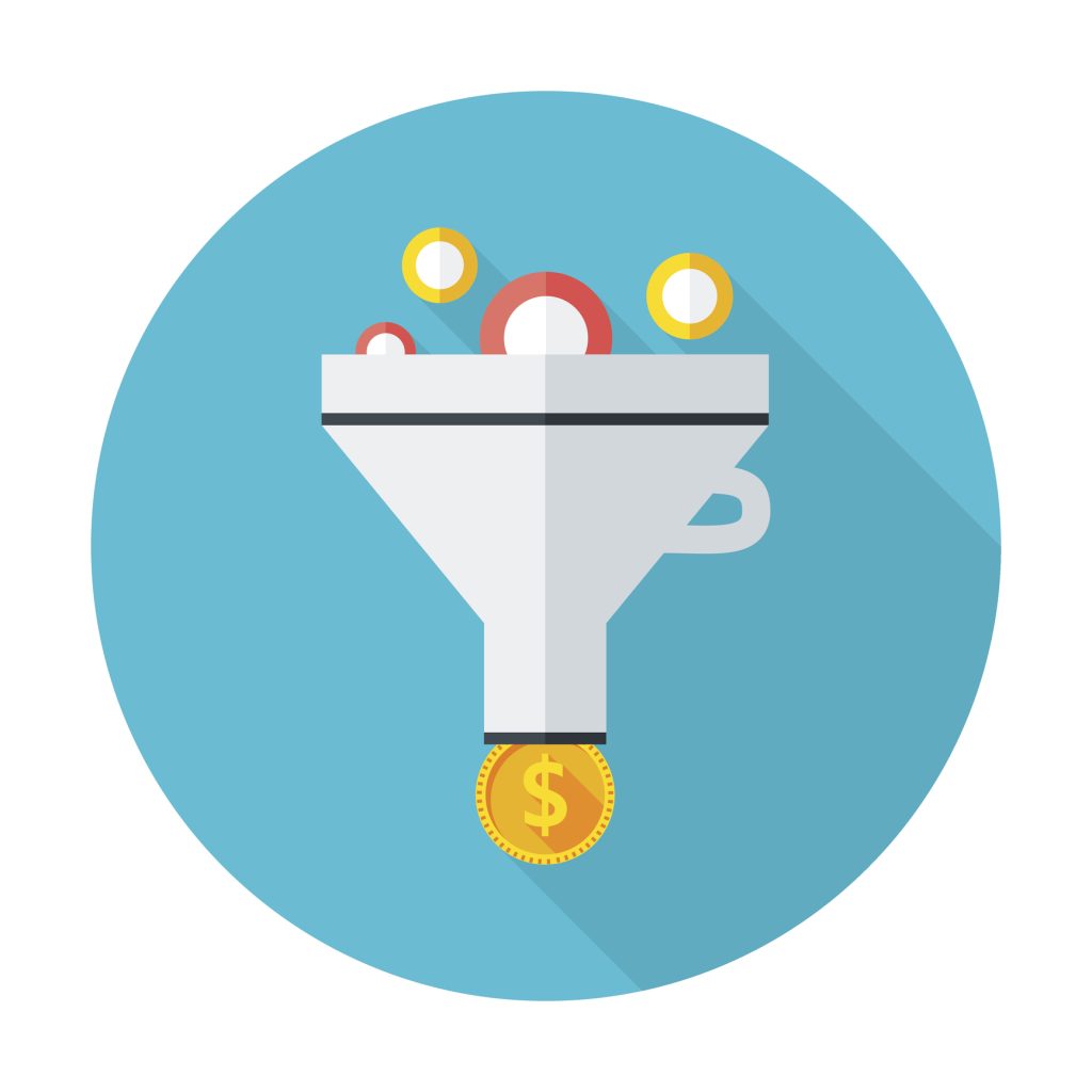 Funnel of demand gen results content