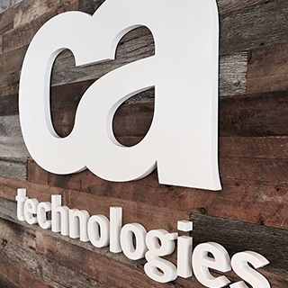 CA Technologies Company Logo on wall of building