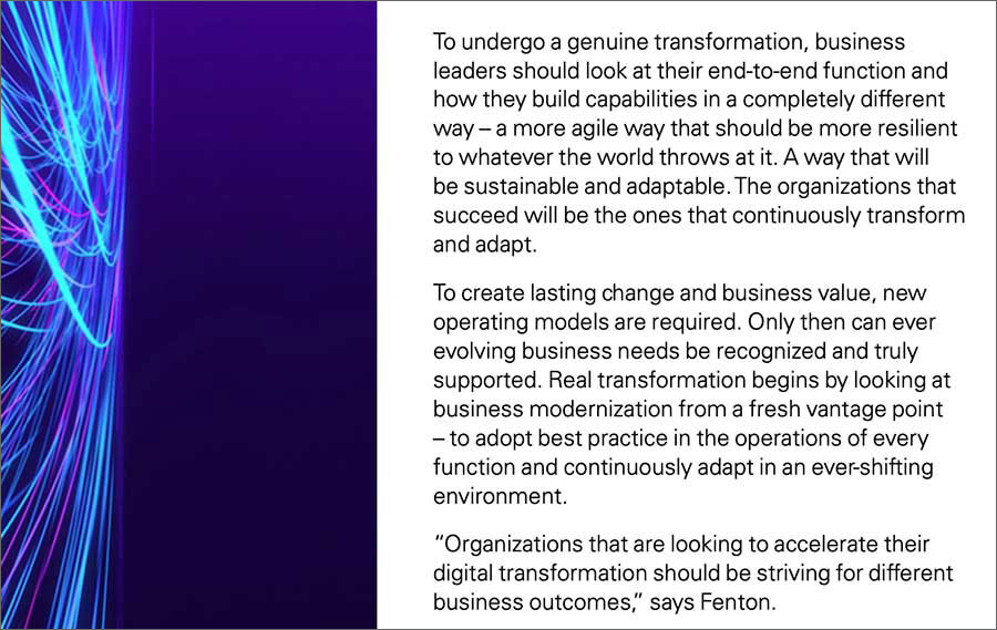 An example of abstract and vague digital transformation messaging.