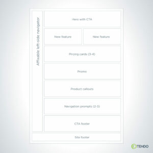 Example of a low-fidelity content model