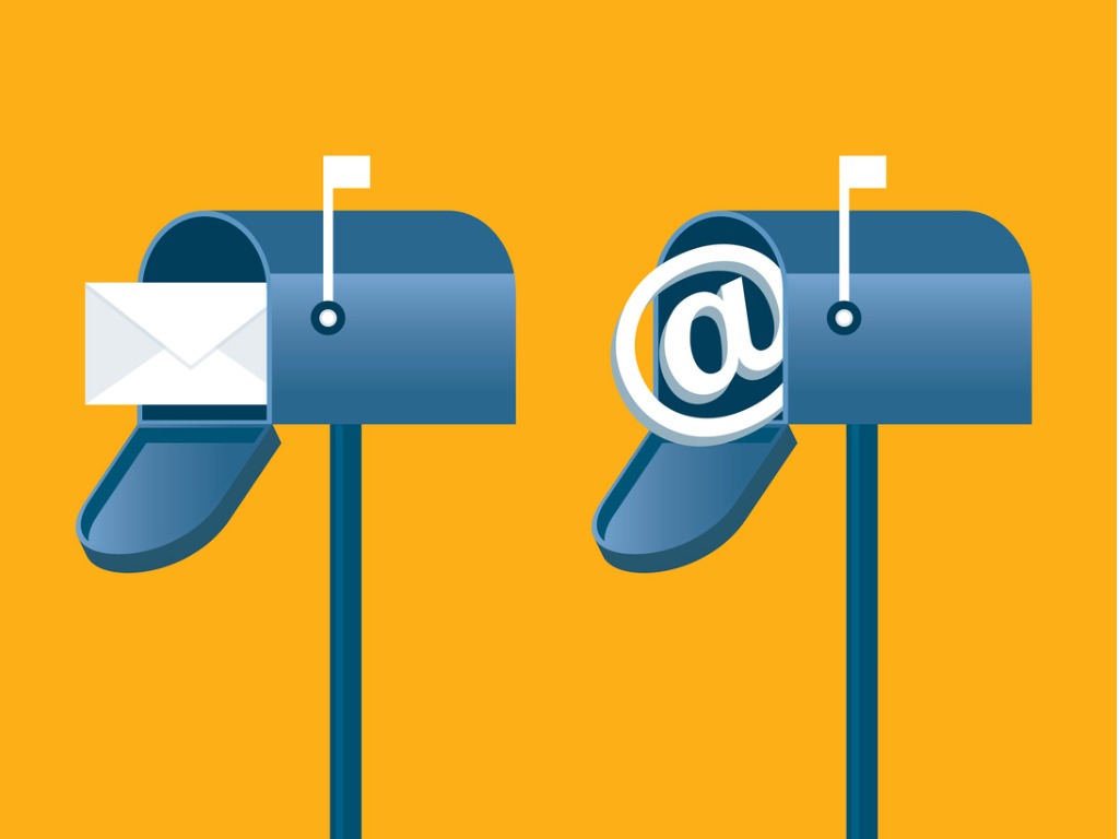 Email mailboxes, which represent one form of distribution in an expanded 40/40/20 rule of marketing.